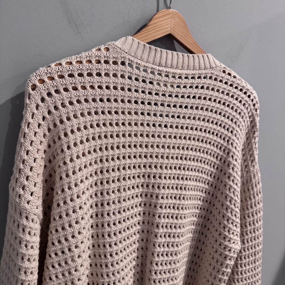 NWT Varley Kris Relaxed Fit Button Front Cardigan in Creme, Size M - Picture 12 of 14